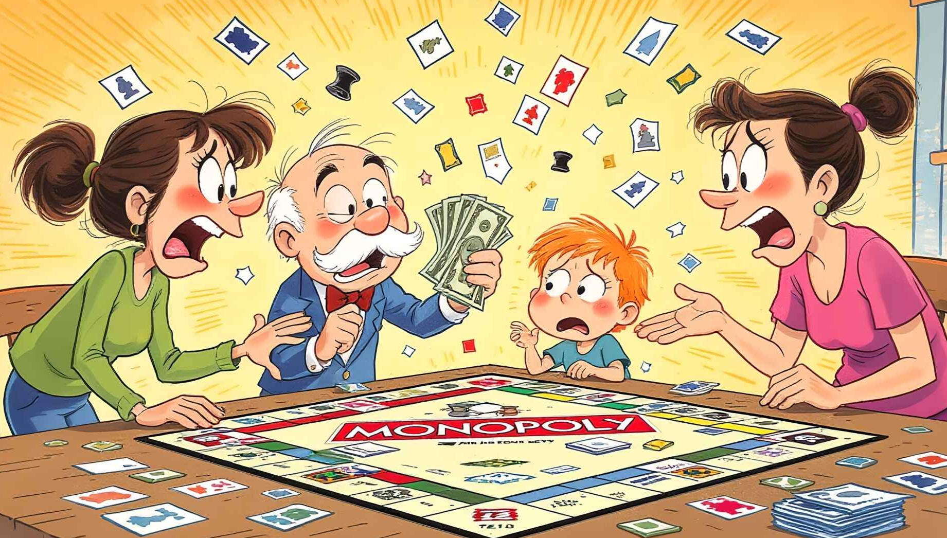 King of the Board Games Family Monopoly Night
